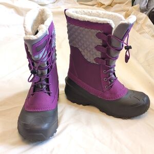 The North Face women's winter boots size 5 Purple and gray 💥💫Excellent shape💥